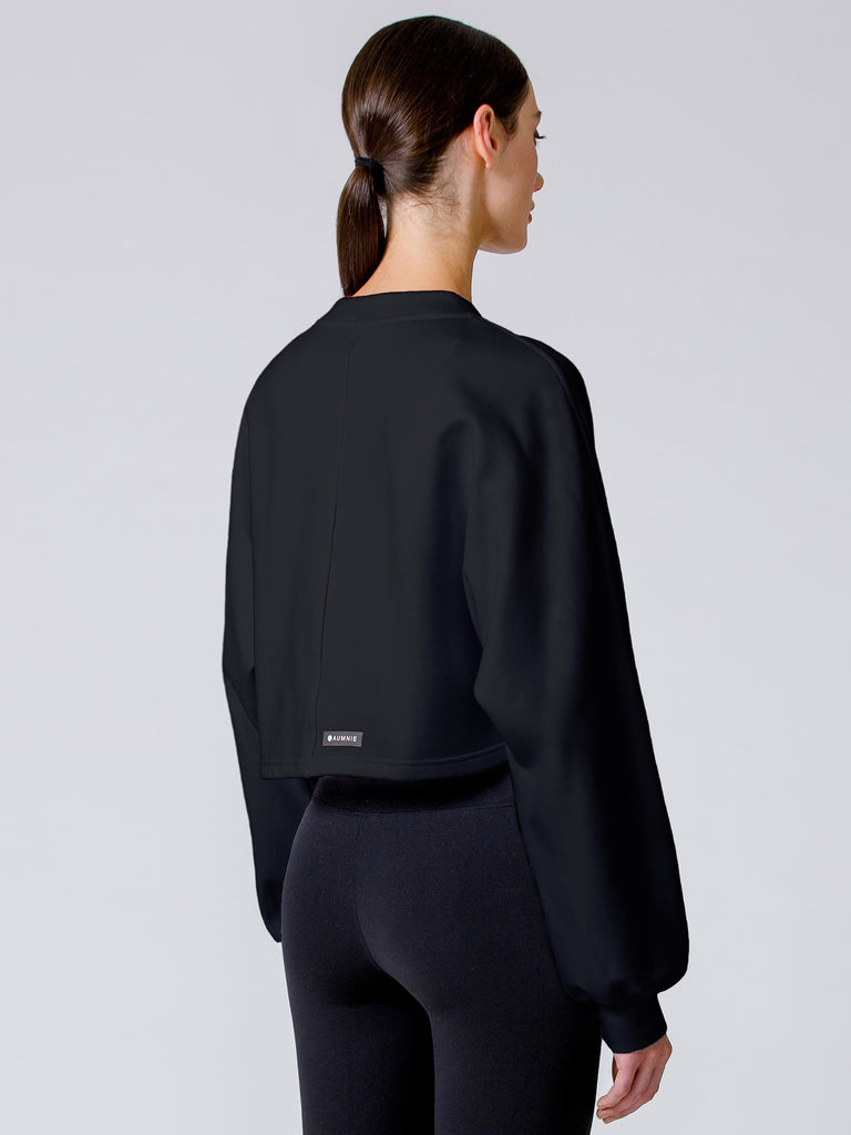 LOTUS LAYER SWEATSHIRT, BLACK