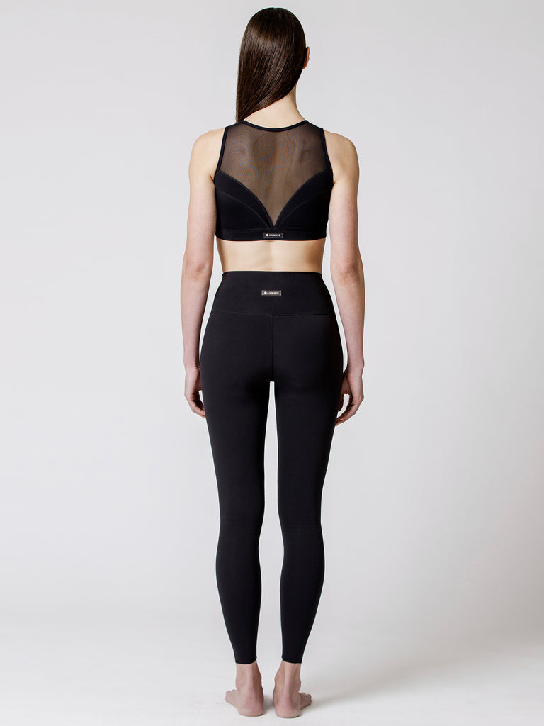 COMPOSITION BRA, BLACK/BLACK MESH