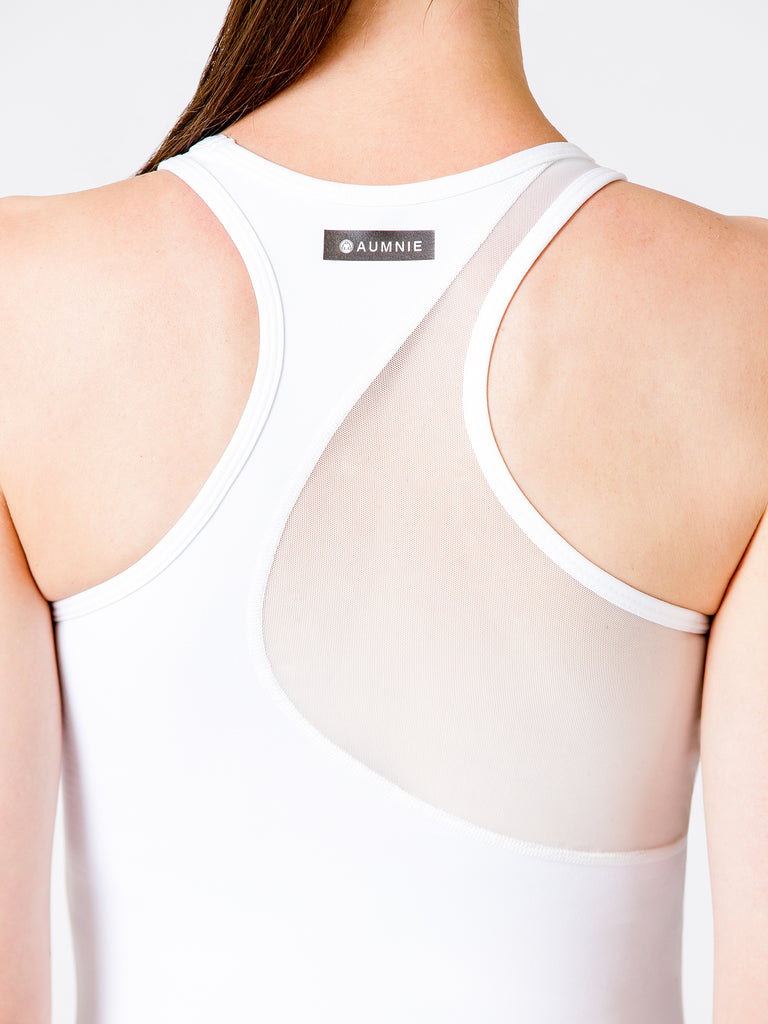 WAVE MESH TANK, WHITE/WHITE MESH