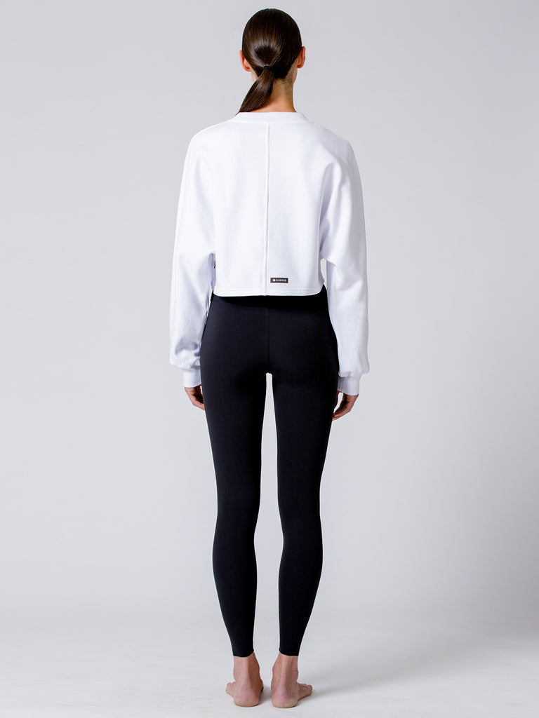 LOTUS LAYER SWEATSHIRT, WHITE