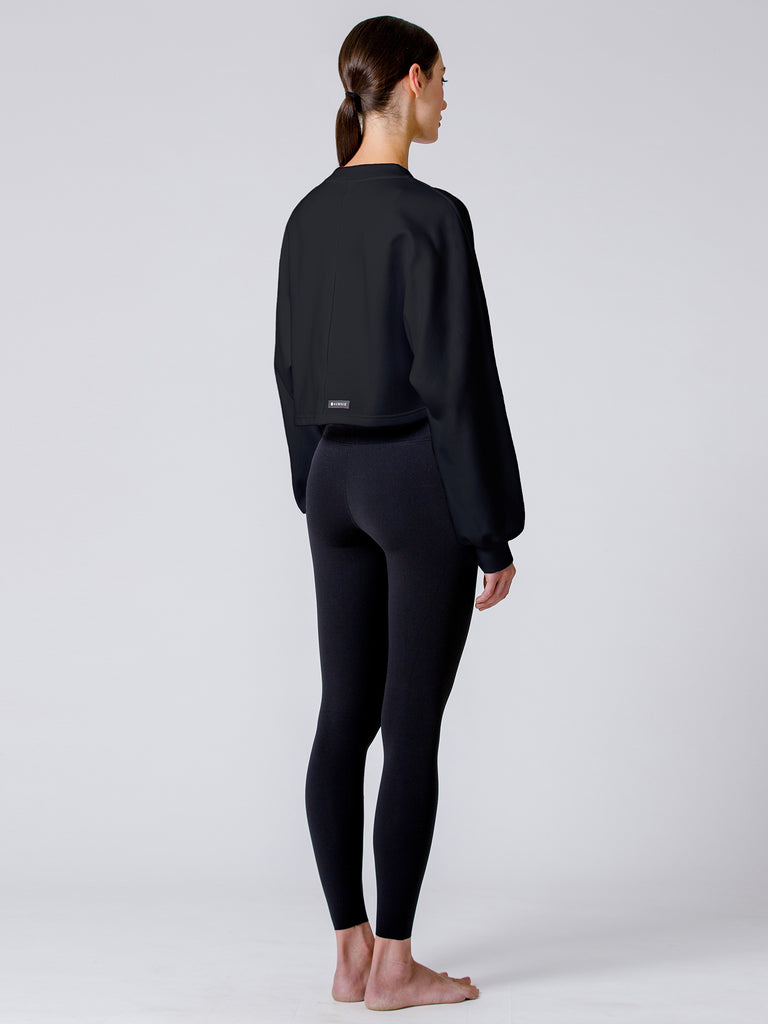 LOTUS LAYER SWEATSHIRT, BLACK