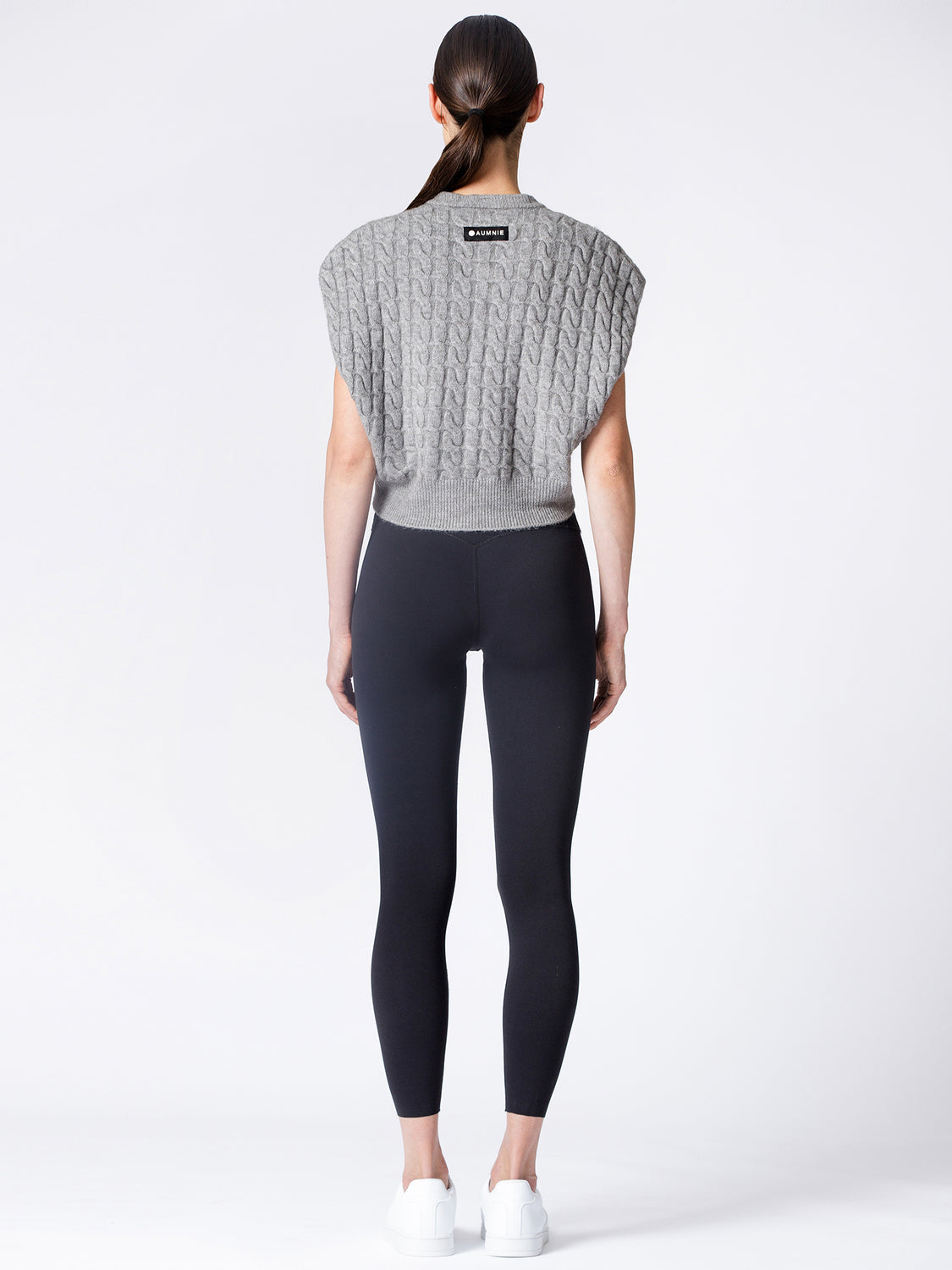 COZY LAYER KNIT VEST, WARM GREY