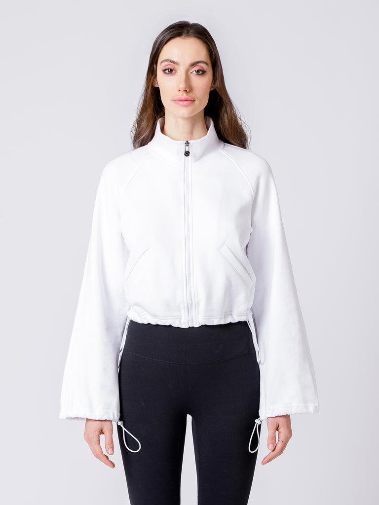 ASCEND WIDE SLEEVE JACKET, WHITE