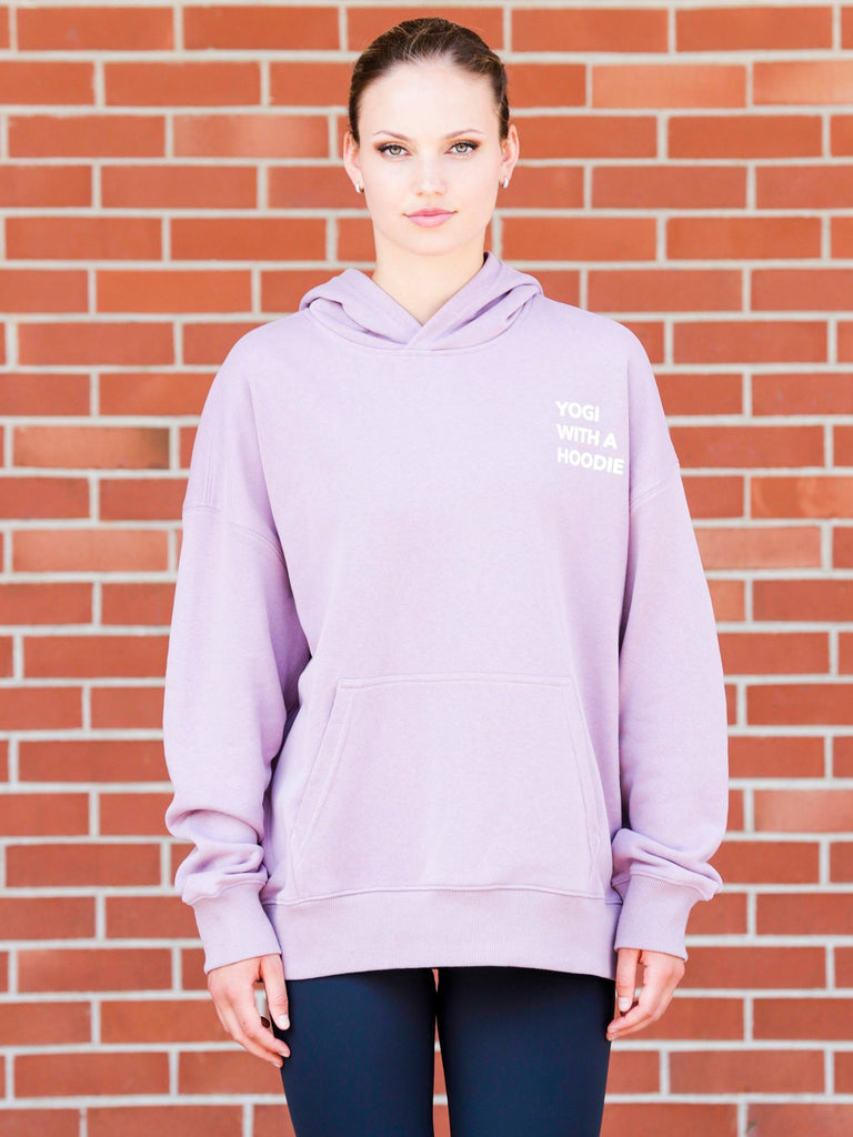 YOGI WITH A HOODIE, PURPLE