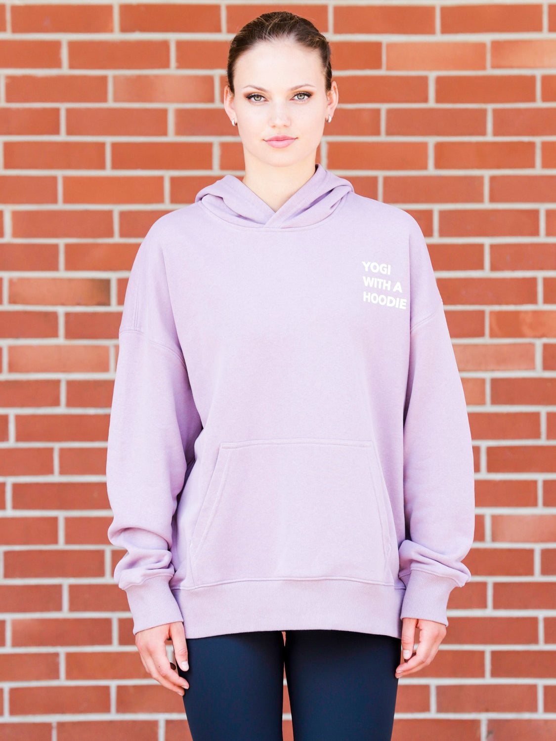 YOGI WITH A HOODIE, PURPLE