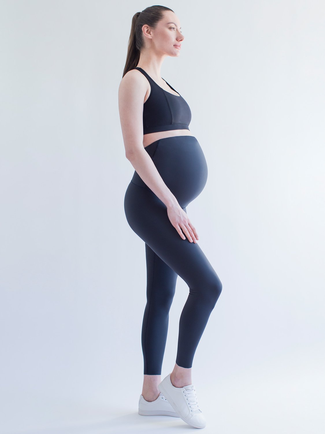 OVER-THE-BUMP MATERNITY SHAPE PANTS, MIDNIGHT