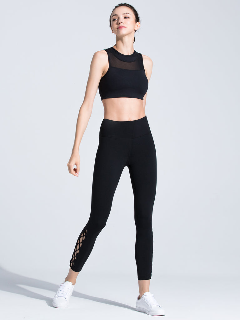 MUSE ANKLE CROPS, BLACK