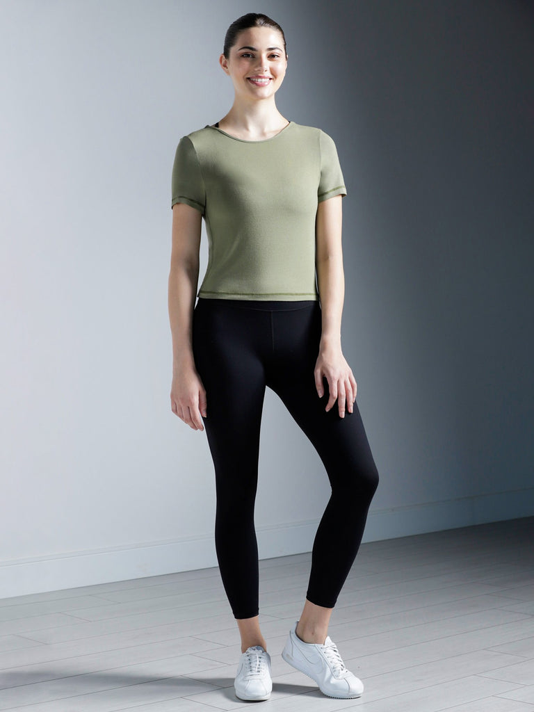 TWIST TEE, SAGE