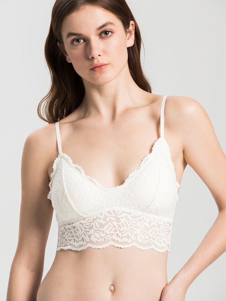 LACE BRALETTE SET, WHITE