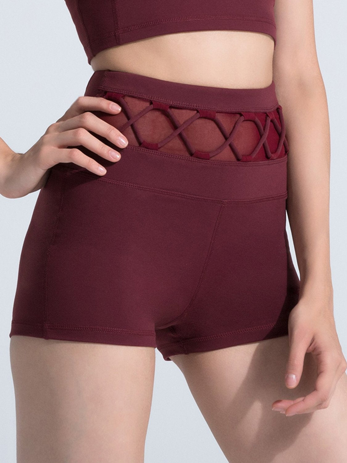 HELIX SHORTS, BORDEAUX/BORDEAUX MESH
