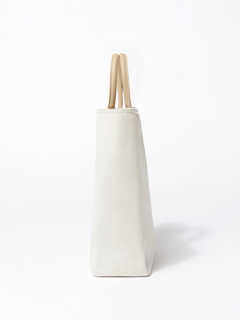 CANVAS TOTE, BEIGE