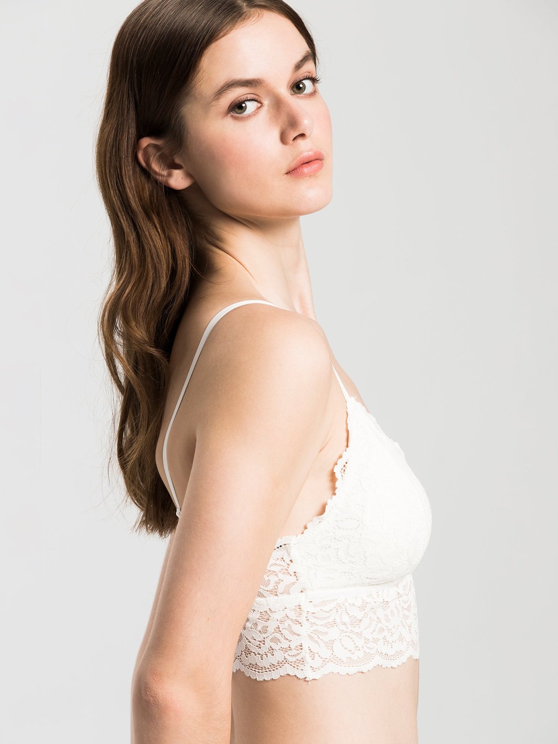 LACE BRALETTE SET, WHITE