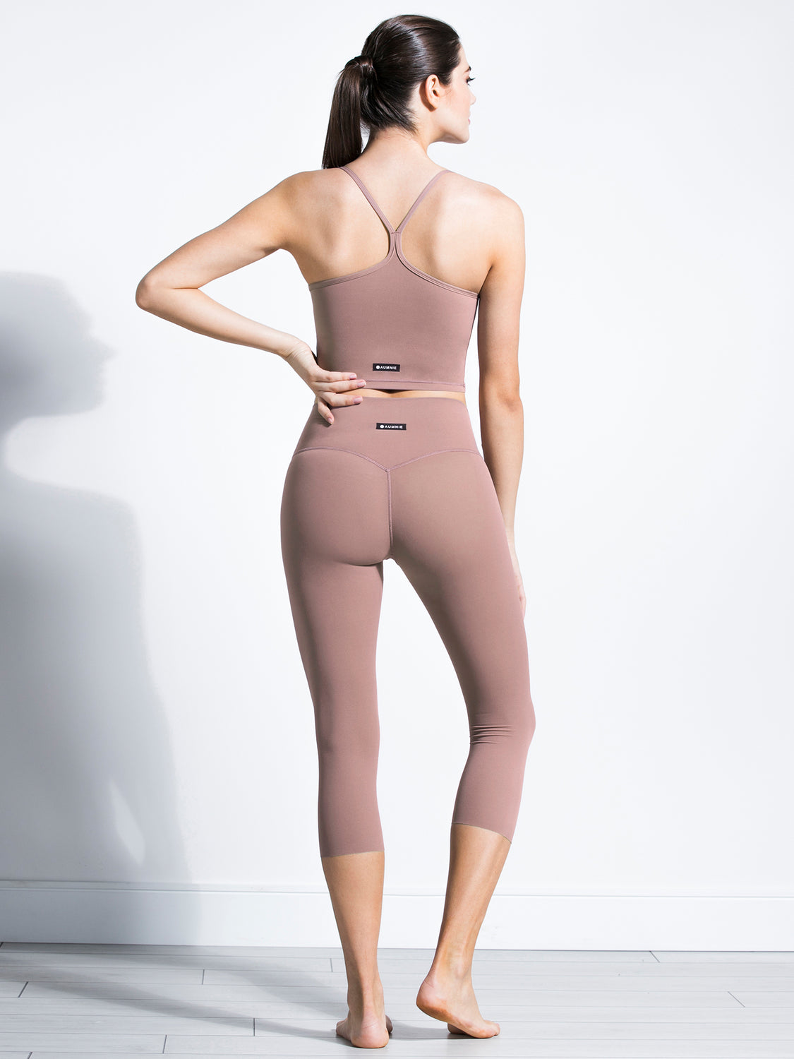 NUDE SHAPE CROPS, ASH MAUVE