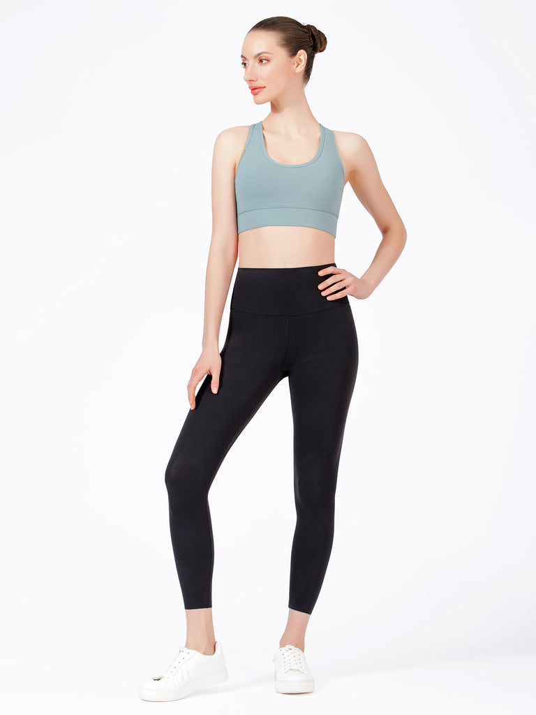 PURE FLOW ANKLE CROPS, BLACK