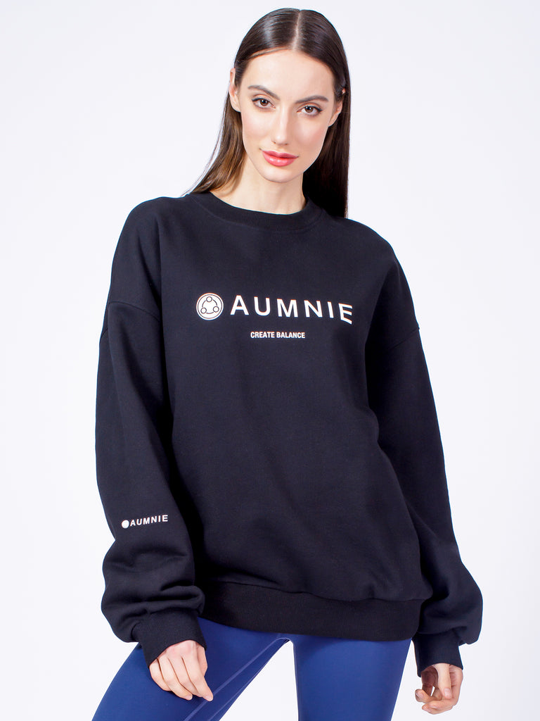 AUMNIE OVERSIZED SWEATSHIRT, BLACK