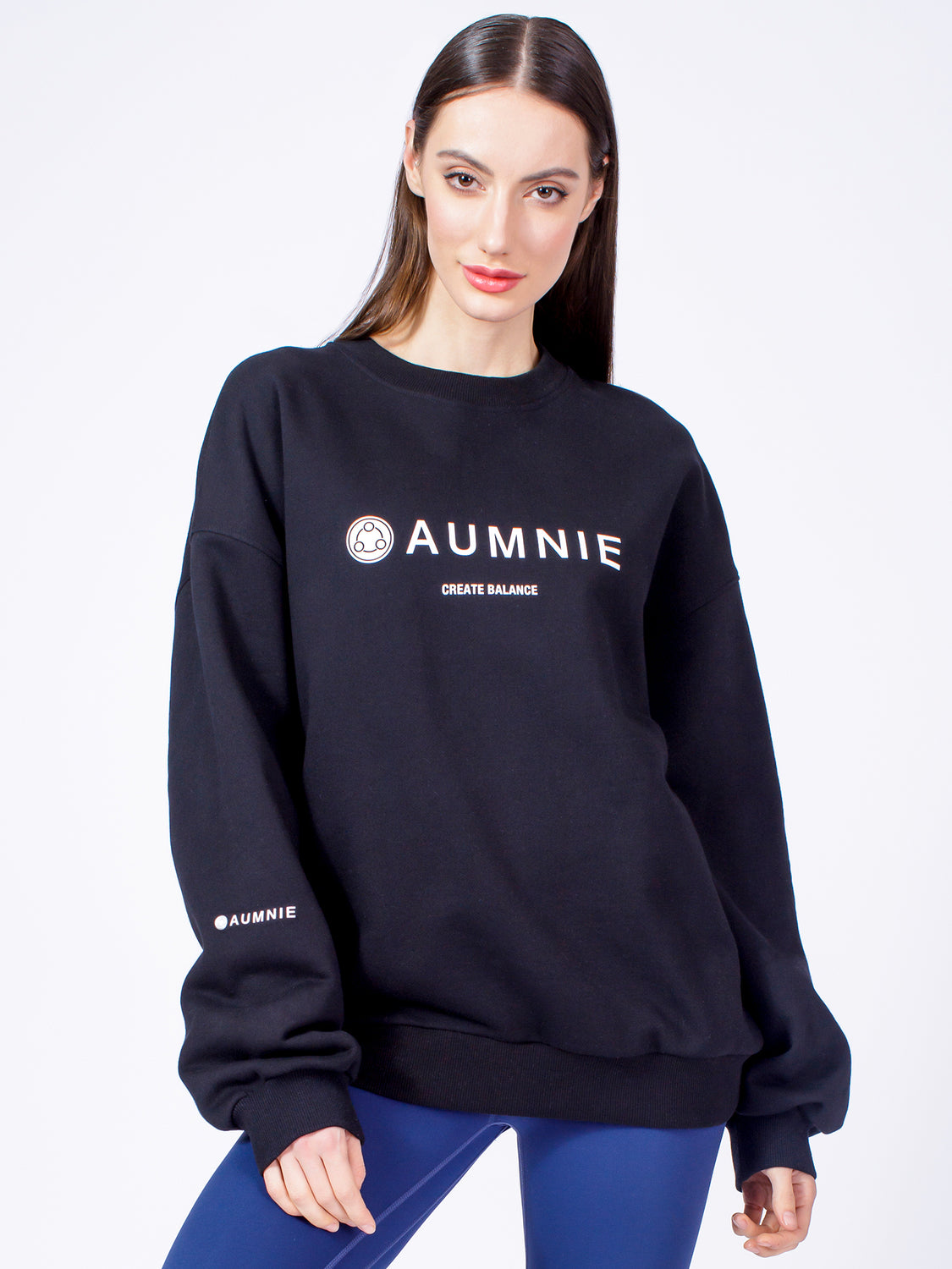 AUMNIE OVERSIZED SWEATSHIRT, BLACK