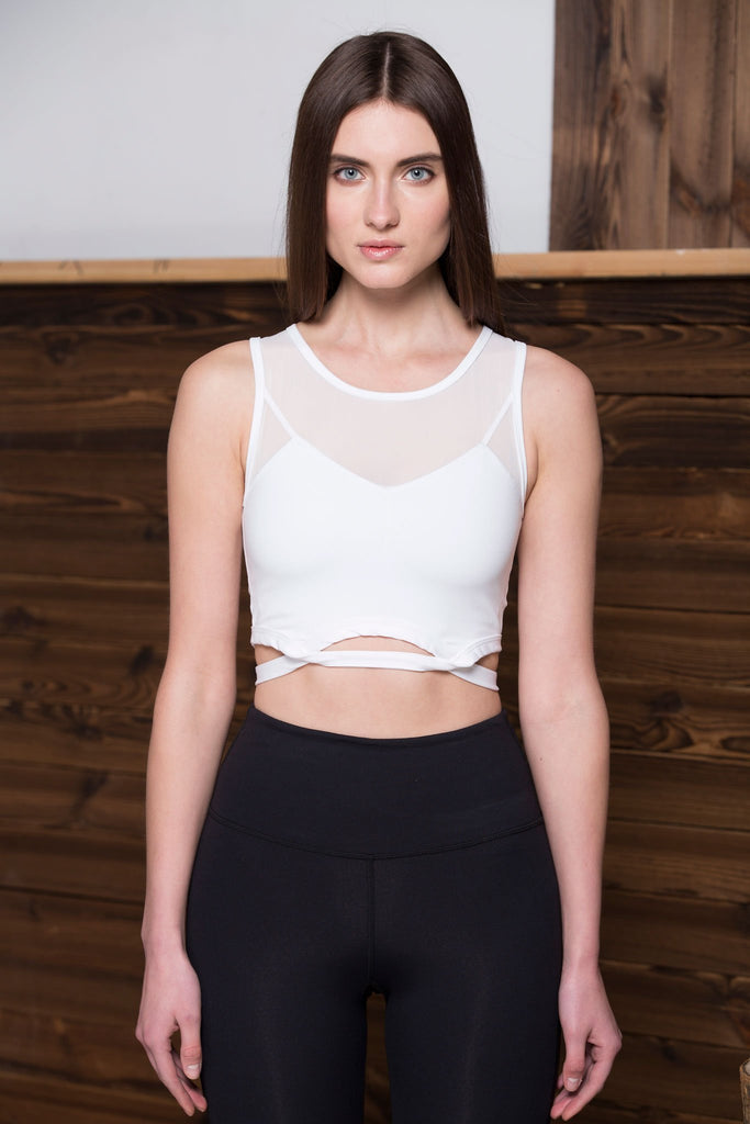 OPTICS BRA 2.0, WHITE/WHITE MESH