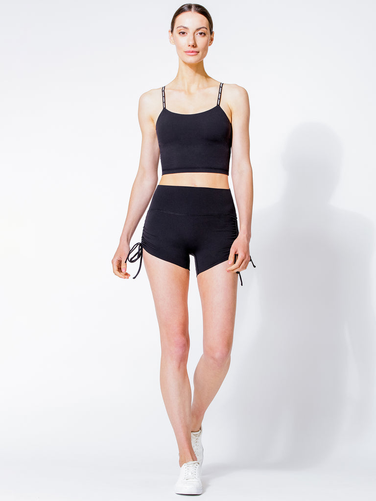 NUDE SHAPE HOT YOGA SHORTS, BLACK