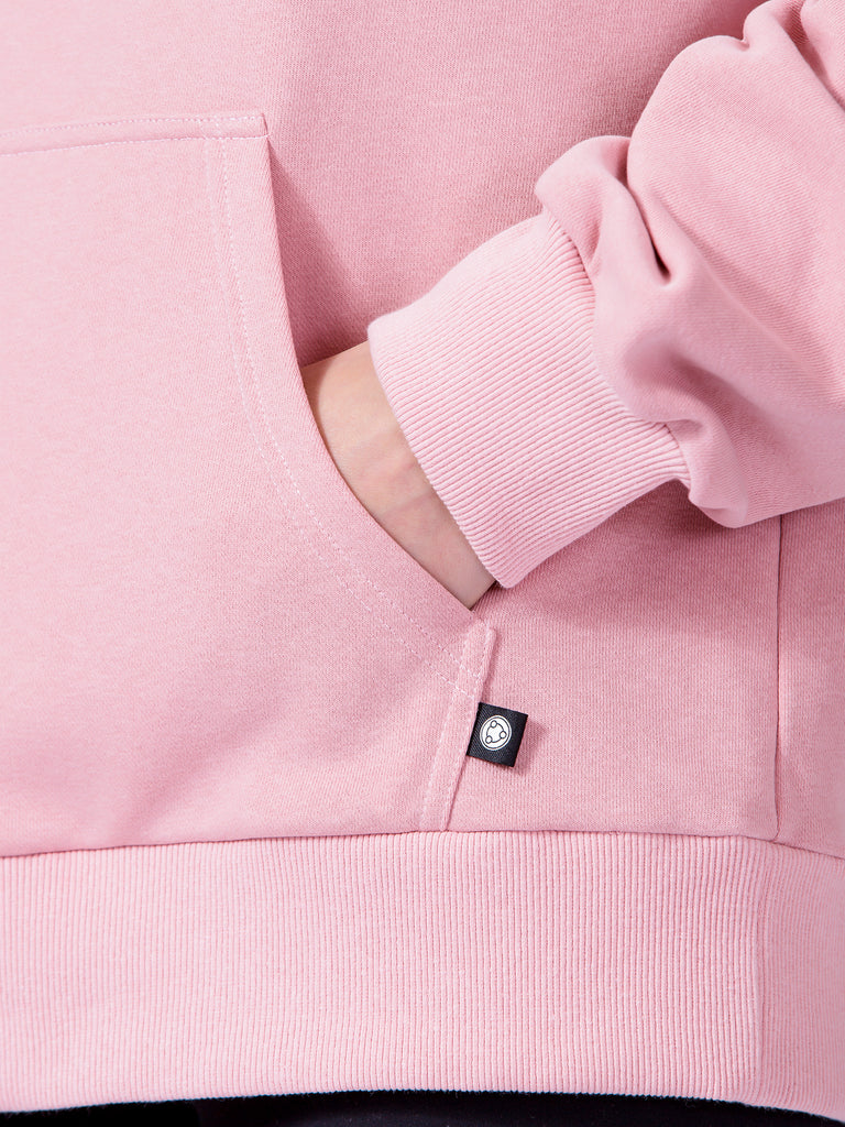 RUCHED RUNWAY HOODIE, PINK
