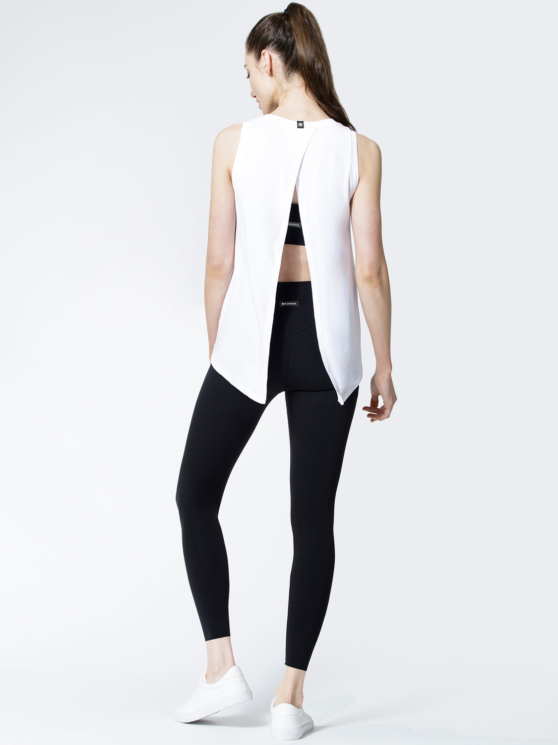 TIE BACK TRAINING TANK, WHITE