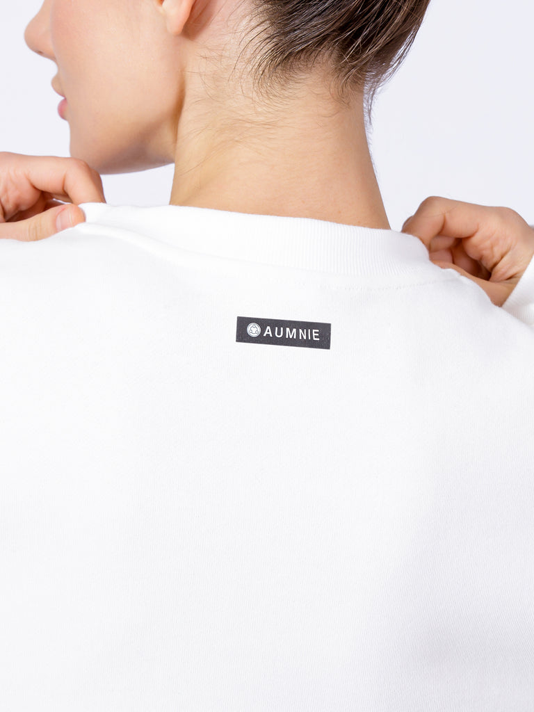 AUMNIE OVERSIZED SWEATSHIRT, WHITE