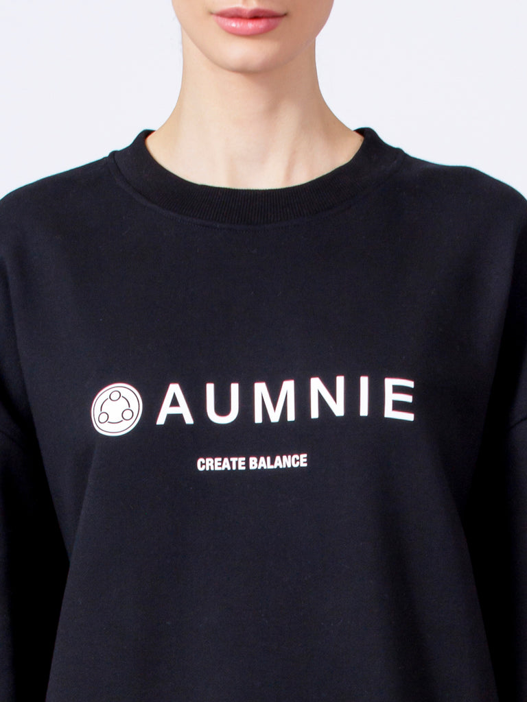 AUMNIE OVERSIZED SWEATSHIRT, BLACK