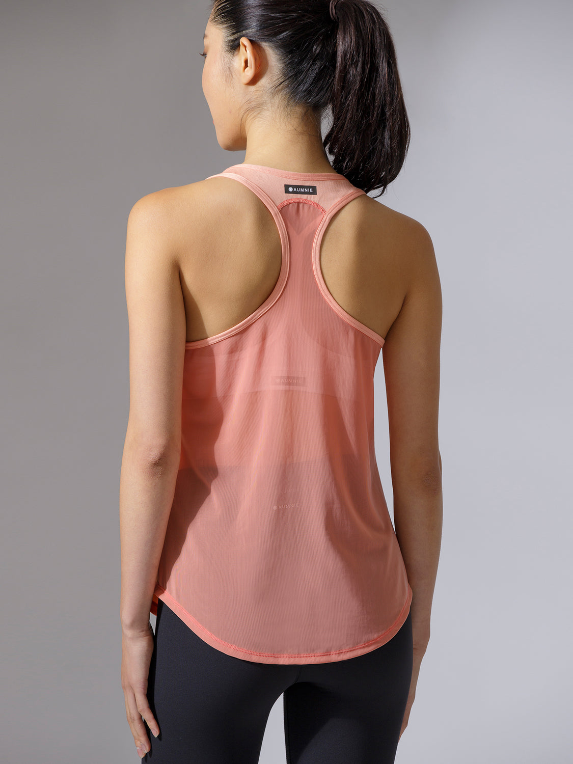 DAYTONA MESH BACK SINGLET, PEACH/CALIFORNIA MESH