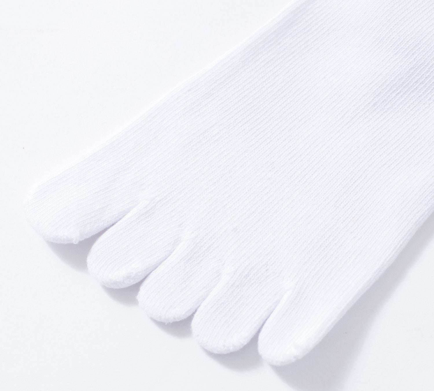 KNEE HIGH FULL TOE YOGA GRIP SOCKS, WHITE/BLACK