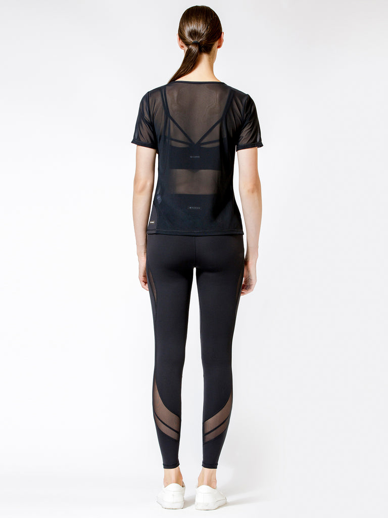 NEW WAVE PANTS 2.0, BLACK/BLACK MESH