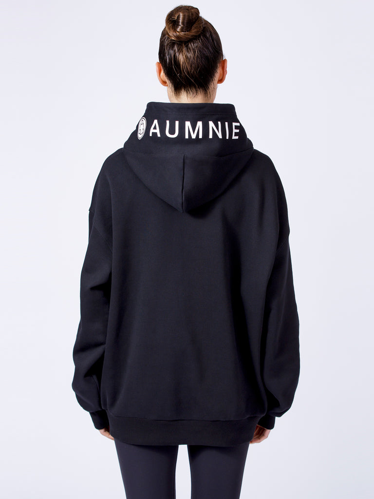 AUMNIE OVERSIZE HOODIE, BLACK