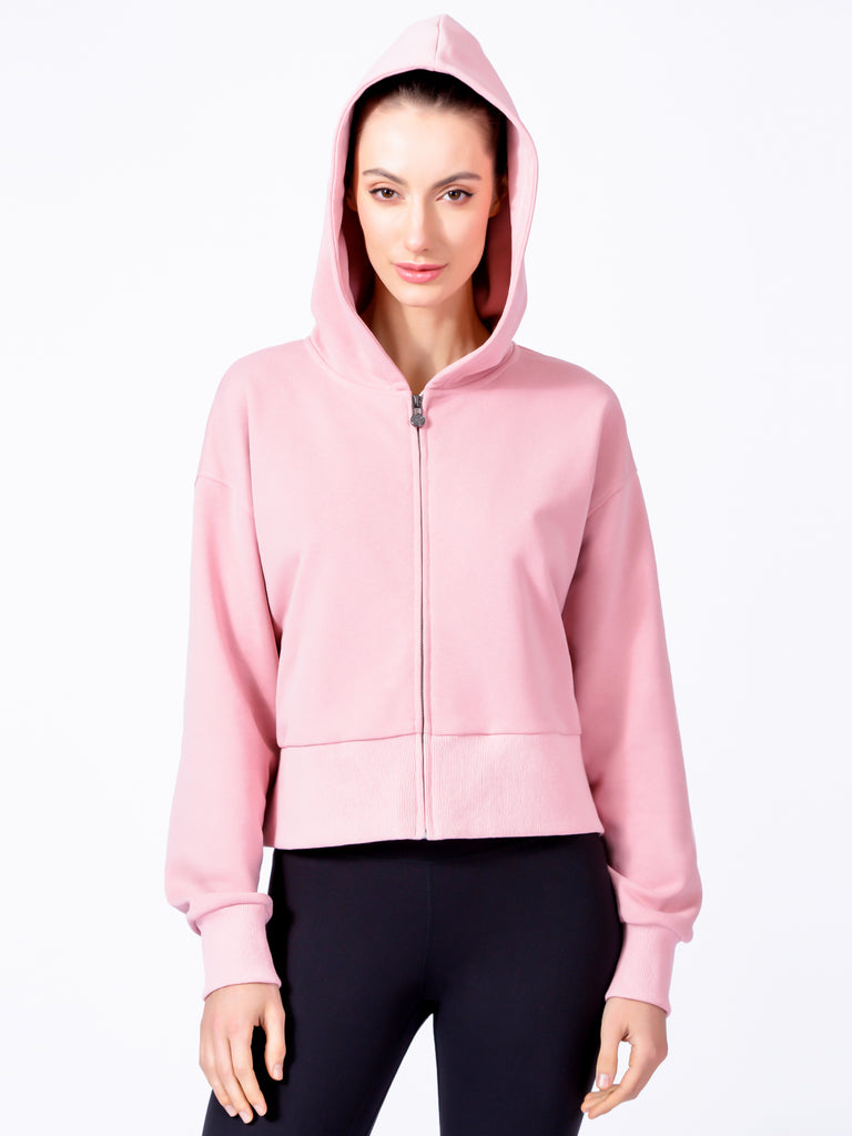 CLASSIC ZIP HOODIE, PINK