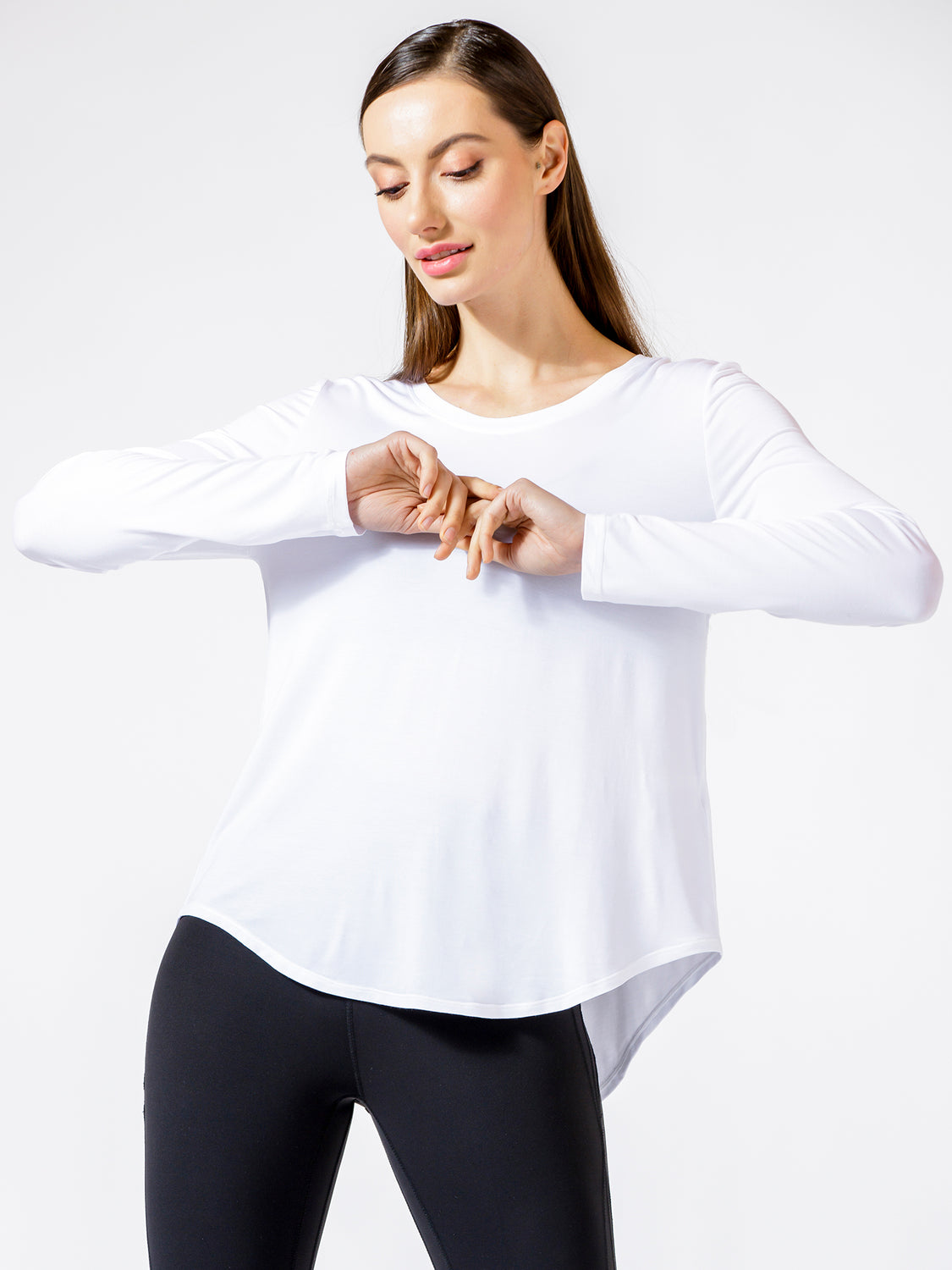 BACK TIE EVERYDAY TEE, WHITE