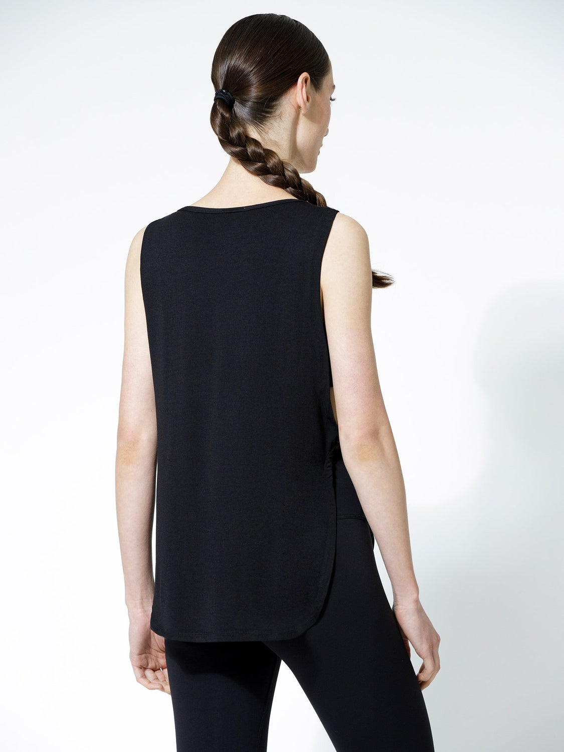 SIDE TWIST SURF TANK, LONG, BLACK