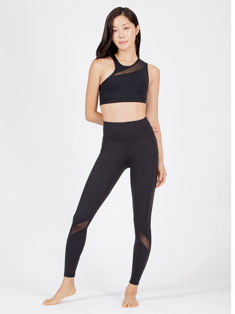 CONFLUX BRA, BLACK/BLACK MESH