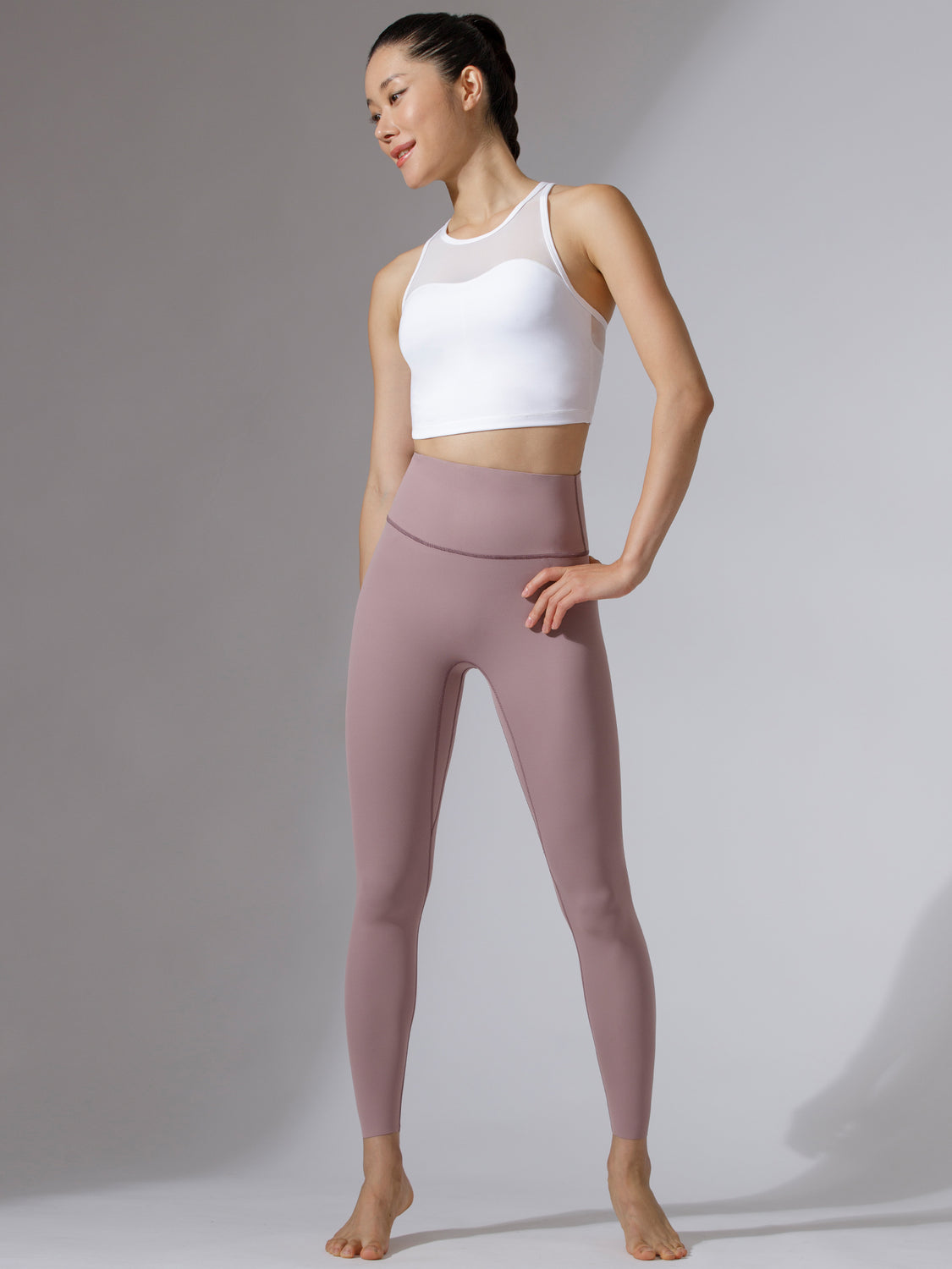 NUDE MINIMAL PANTS, ASH MAUVE