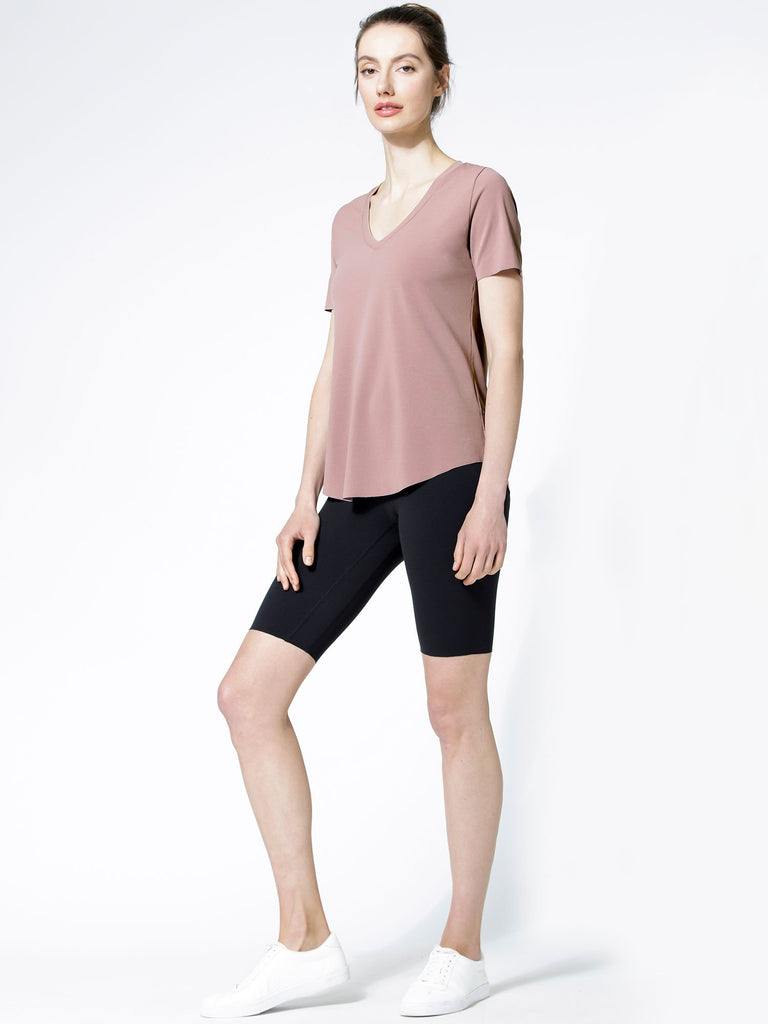 RELAXED NUDE TEE, ASH MAUVE