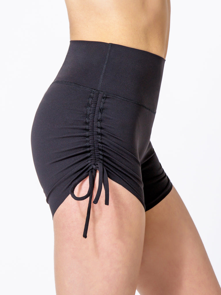 NUDE SHAPE HOT YOGA SHORTS, BLACK