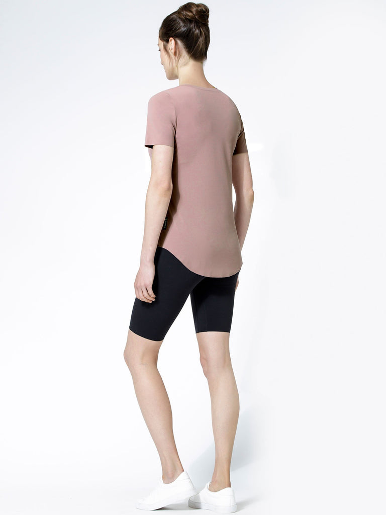 RELAXED NUDE TEE, ASH MAUVE