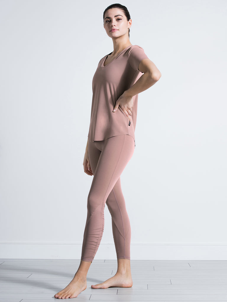 RELAXED NUDE TEE, ASH MAUVE