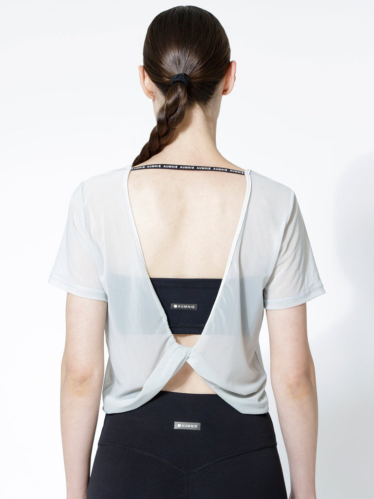 MESH TWIST TEE, SEASALT MESH