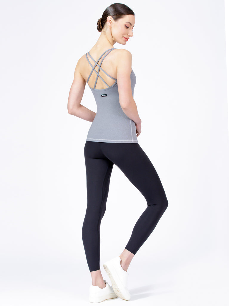 ASANA TANK, LIGHT HEATHER GREY