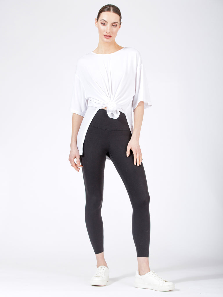 HIGH SPLIT OVERSIZE TEE, WHITE