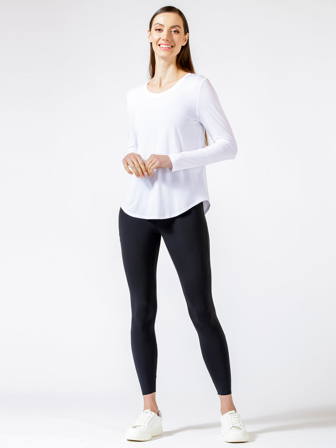 BACK TIE EVERYDAY TEE, WHITE