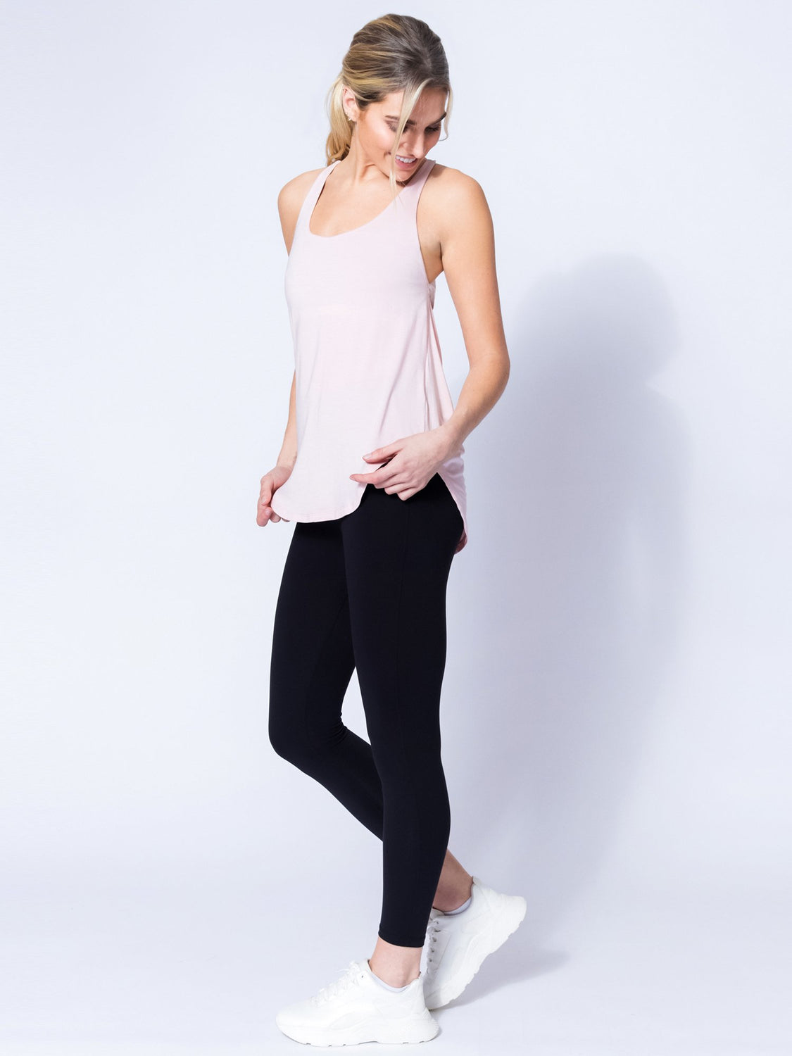 PARALLEL RUN TANK, BALLET PINK