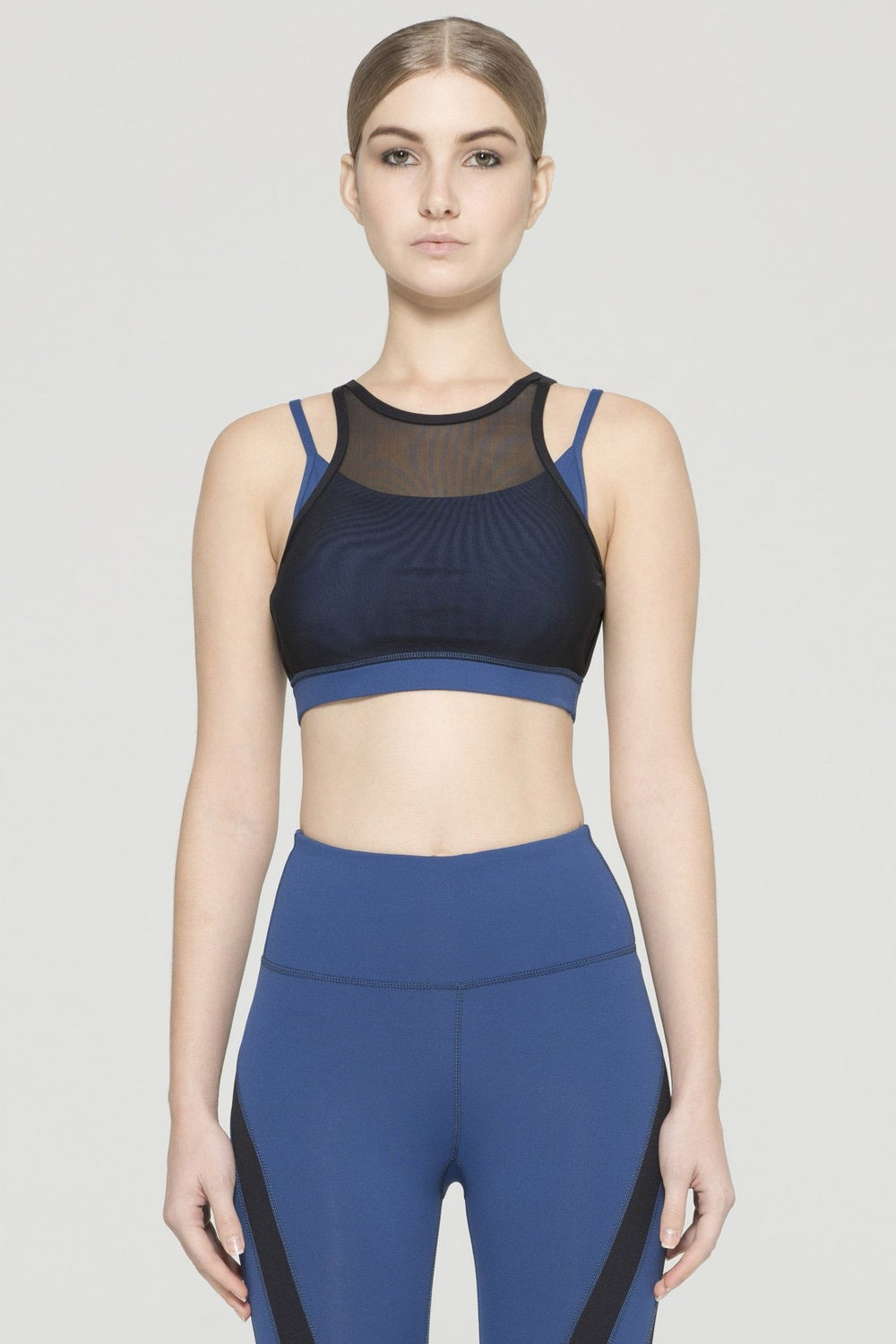 INSPIRATION BRA , ATLANTIC/BLACK MESH