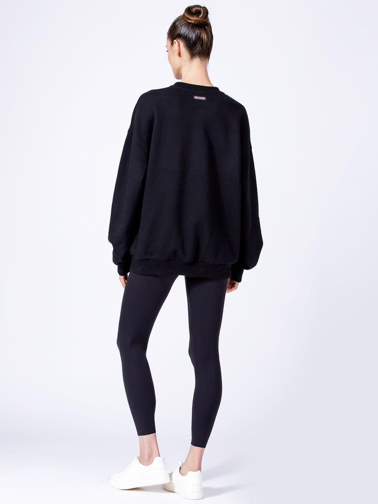 AUMNIE OVERSIZED SWEATSHIRT, BLACK