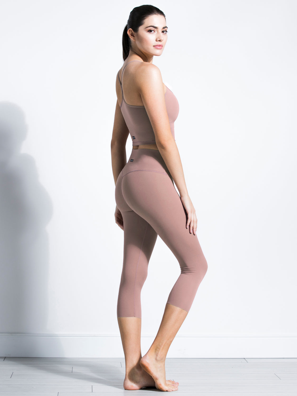 NUDE SHAPE CROPS, ASH MAUVE