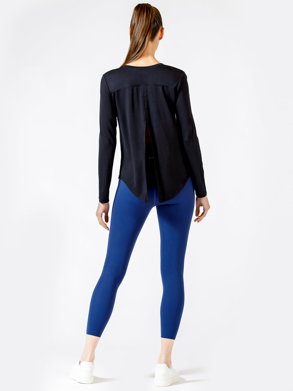 BACK TIE EVERYDAY TEE, BLACK