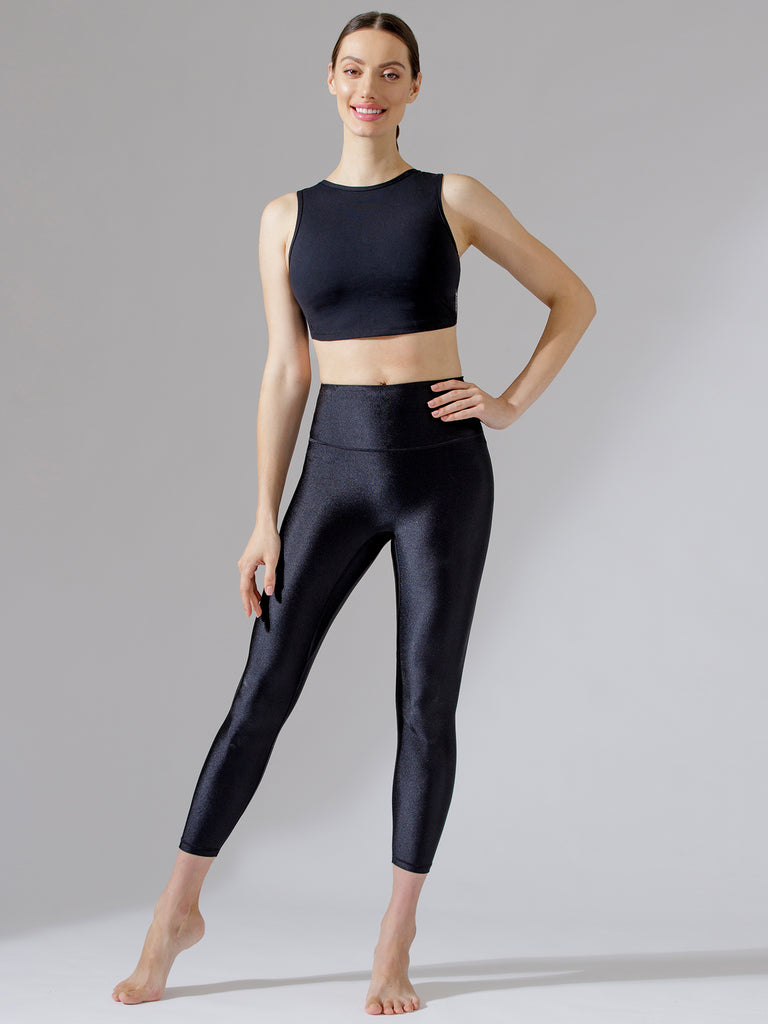 AGILE OPEN BACK MESH BRA, BLACK/BLACK MESH