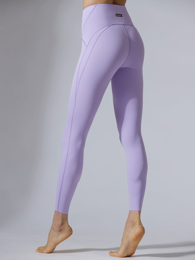 PANELLED WAISTLINE NUDE PANTS, AMETHYST